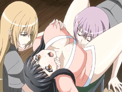 Bigboobs japonés hentai cuarteto lesbianas follada