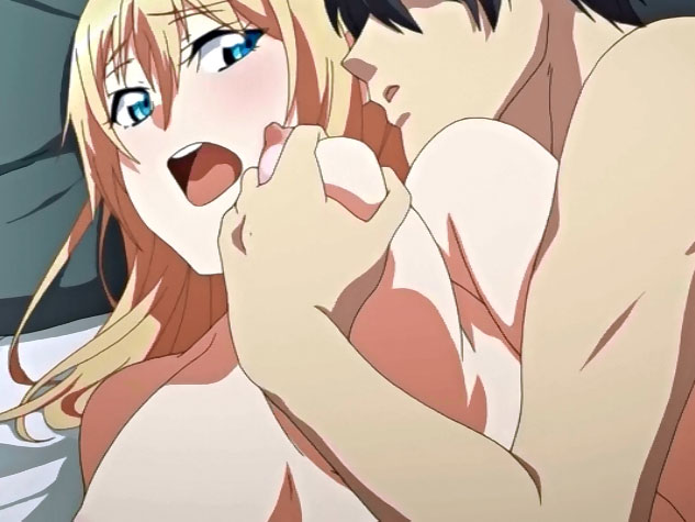 Rubia de grandes tetas hentai