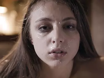 Cruel brother fucks his poor little sister Gia Derza!