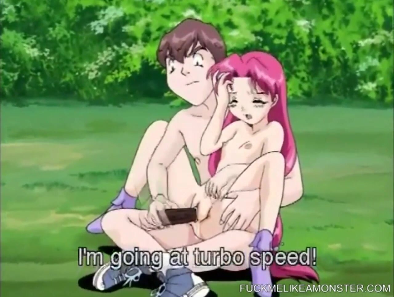 Cartoon hottie fingered and fucked